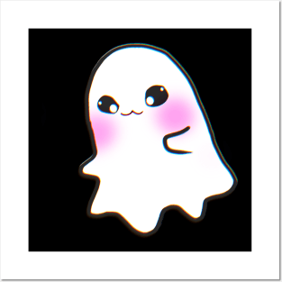 Cute Kawaii Spooky Halloween Ghost Posters and Art